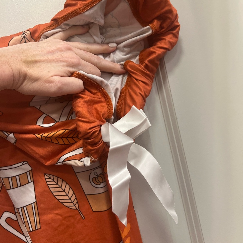 Pumpkin Spice XL Jogger PJ Set - Picture 8 of 10